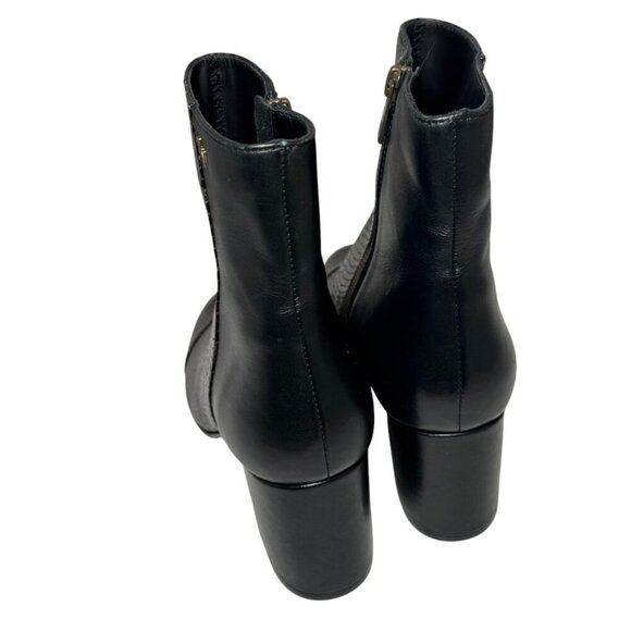 Zadig & Voltaire Lena Wild Leather Ankle Boots Side Zip Snake $558 Sz 39/8.5 NEW - Picture 5 of 7